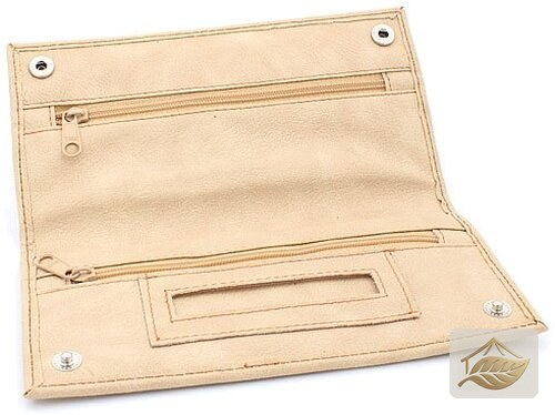 JAM Tabaktasche aus Kunstleder in Beige