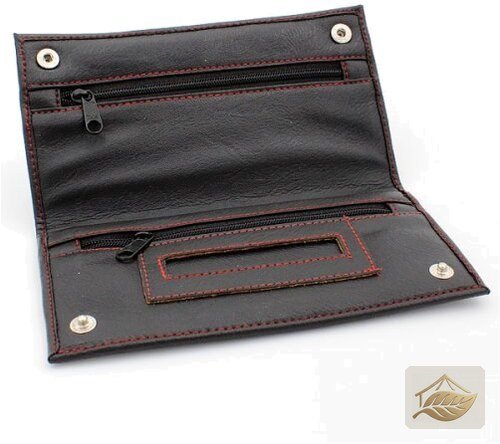 JAM Feinschnitt-Tasche Kunstleder Schwarz-Rot