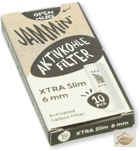 Jammin Xtra Slim Aktivkohlefilter 6mm mit Keramikkappen