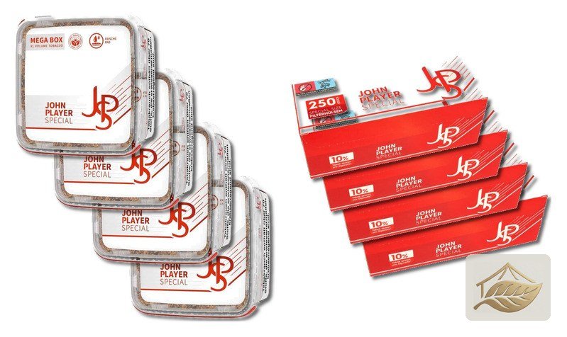 JPS Red XL Volumentabak mit passenden Filterhülsen