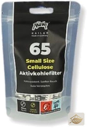 Kailar Slim Aktivkohlefilter 5,9 mm Schwarz-Weiß