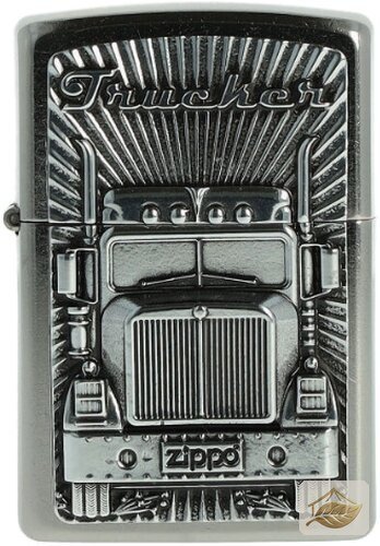 Zippo Feuerzeug Trucker-Plakette, Street Chrome