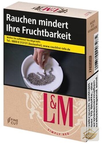 L&M Simply Red ohne Zusätze 20er
