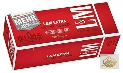 L&M Extra Red Label Filterhülsen mit Langfilter