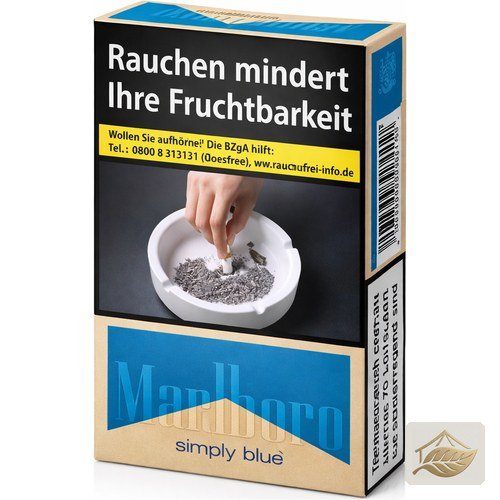Marlboro Simply Blue ohne Zusätze 20er