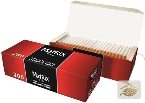 Matrix Red Filterhülsen im King-Size-Format