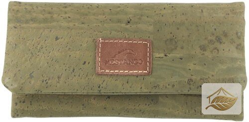 Mestango Korktasche Grün für Feinschnitt-Tabak