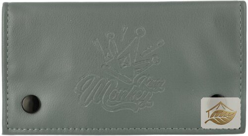 Monkey King Tabaktasche aus Kunstleder in Grau