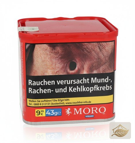 Moro Rot Volumentabak in der 43g Dose