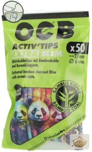 OCB Activ Tips Extra Slim Aktivkohle – Sonderedition
