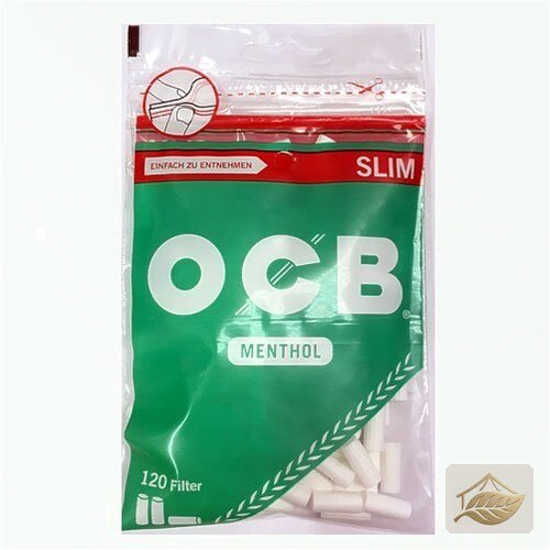 OCB Menthol Slim Drehfilter mit Klebefläche