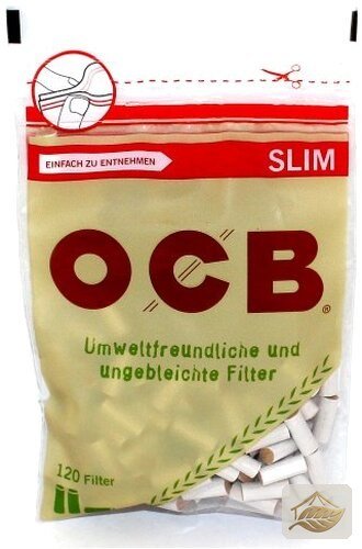 OCB Organic Slim Eindrehfilter aus Zellulose