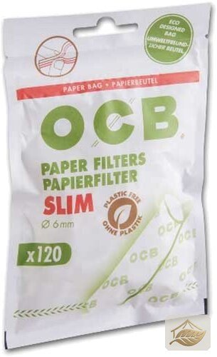 OCB Papierfilter Slim aus reiner Zellulose