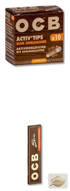 OCB Unbleached Set – Aktivkohle-Tips und Virgin Papers