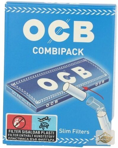 OCB Blau Combipack: Slim-Drehpapier mit Extra-Slim-Filtern