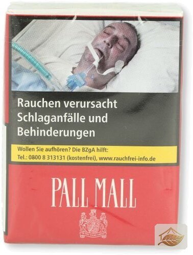 Pall Mall Rot ohne Filter 20er