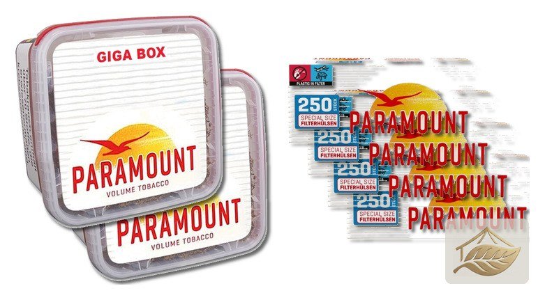 Paramount Volumentabak Set mit Special Size Hülsen