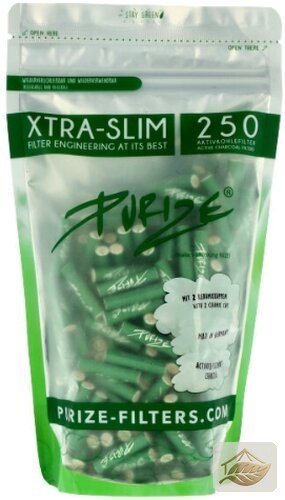 Purize Xtra Slim Aktivkohlefilter Grün 5,9 mm