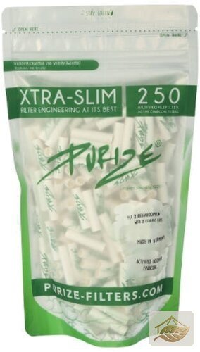 Purize Xtra Slim Aktivkohlefilter Weiß 5,9 mm