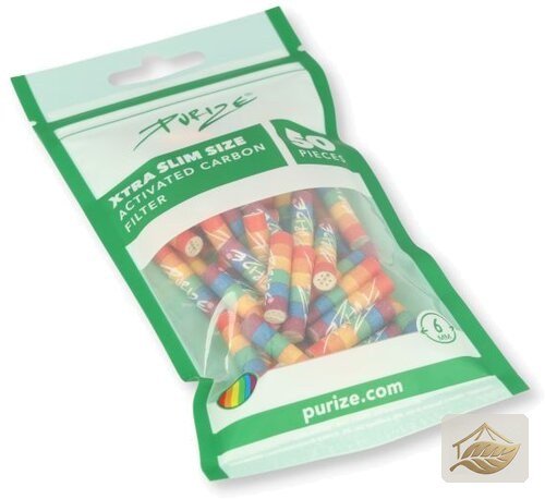 Purize Rainbow Xtra Slim Aktivkohlefilter 5,9 mm
