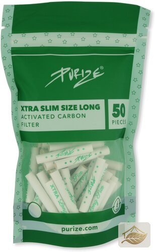 Purize Long White Aktivkohlefilter Xtra Slim 6 mm