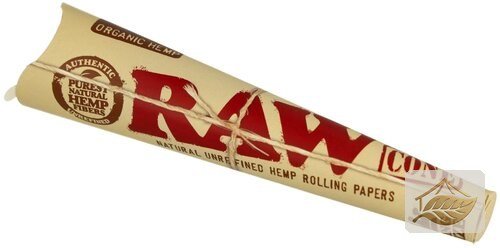 RAW Organic King Size Cones aus Hanf ungebleicht