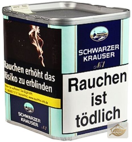 Schwarzer Krauser Tabak No 1 61g Dose Feinschnitt
