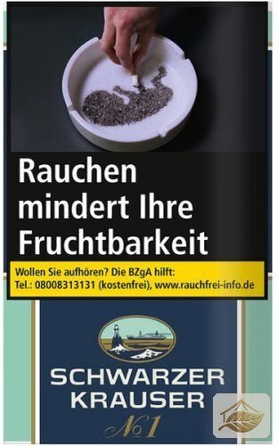 Schwarzer Krauser No. 1 Feinschnitt im Beutel