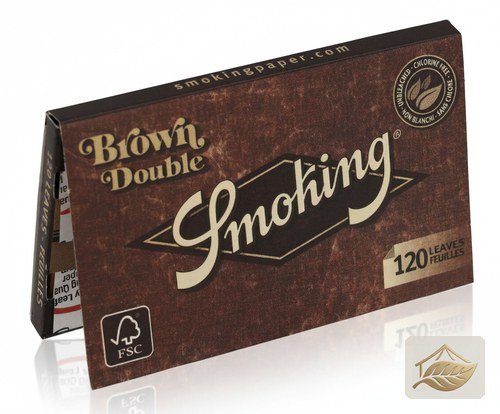 Smoking Brown Double ungebleichtes Drehpapier