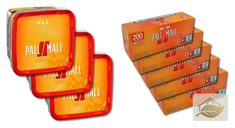 Pall Mall Allround Rot Volumentabak-Set mit Filterhülsen