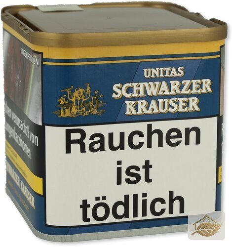 Schwarzer Krauser Unitas Feinschnitt, kräftig
