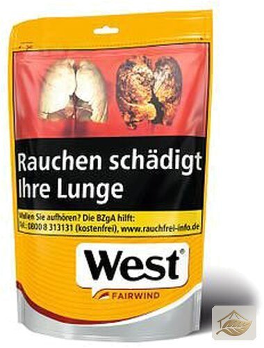 West Yellow Volumentabak im Zip-Beutel
