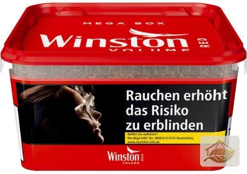 Winston Rot Volumentabak in der Mega Box