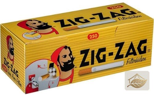 Zig-Zag Gelb King Size Filterhülsen fürs Selberstopfen