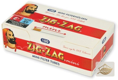 Zig-Zag Mini Filterhülsen für die Mini-Stopfmaschine