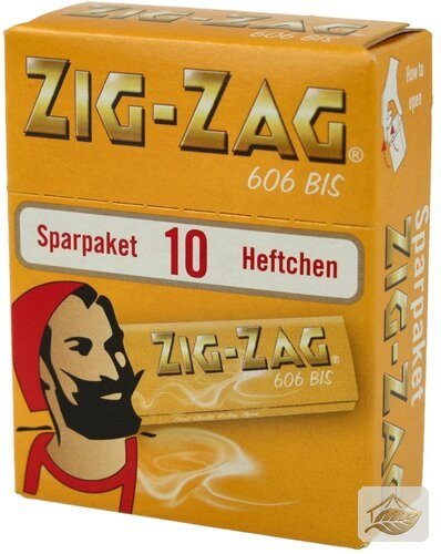 Zig-Zag Drehpapier im Vorratsset mit 10 Heftchen