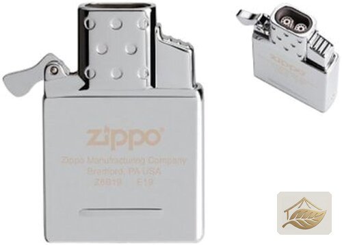 Zippo Gaseinsatz Double Jetflame, Chrom, für Standard-Cases