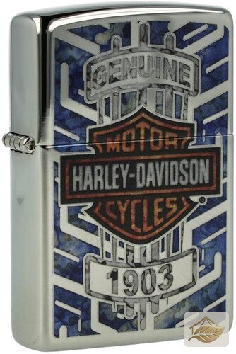 Zippo 250 Harley-Davidson Feuerzeug, Chrom