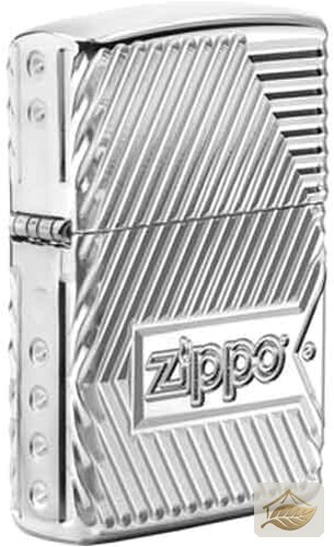 Zippo Armor 8-Sides Flame Feuerzeug, Chrom poliert