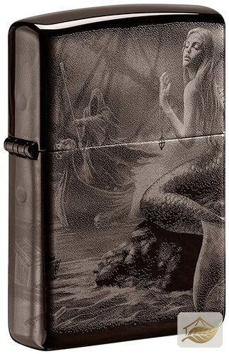 Zippo Anne Stokes Mermaid Feuerzeug, Black Ice