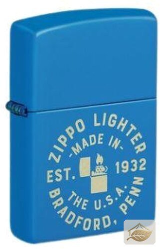 Zippo Est. 1932 Gelasert, Blue Matte