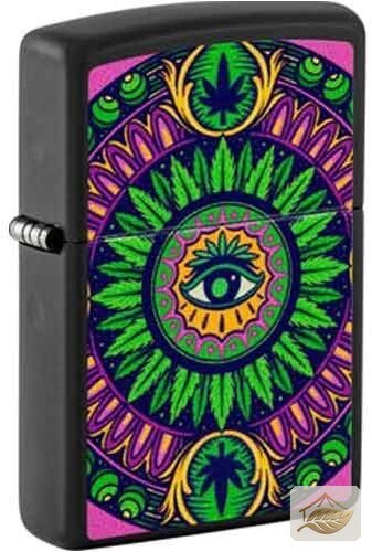 Zippo Cannabis Eye Feuerzeug, leuchtet im Dunkeln