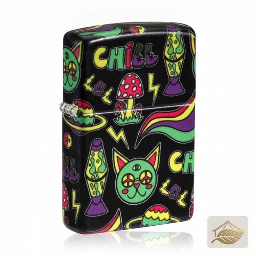 Zippo Chill-Katze, Benzinfeuerzeug Glow in the Dark Grün