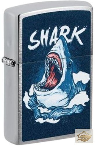 Zippo Color Shark, Chrom Gebürstet