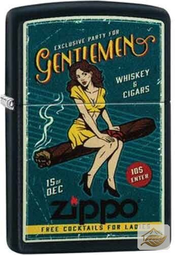 Zippo Cigar Girl Feuerzeug, Schwarz bunt