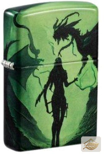 Zippo Color 540 Feuerzeug Dragon & Girl, leuchtet im Dunkeln