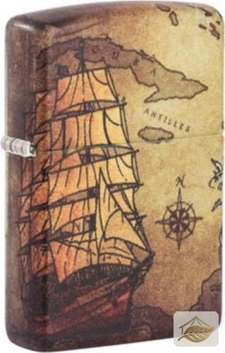 Zippo Piratenschiff Feuerzeug, Color 540° bunt