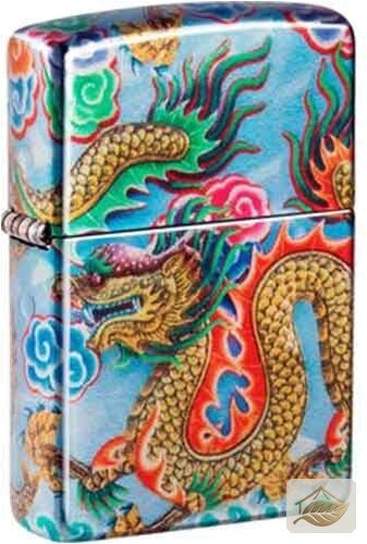 Zippo Dragon Design Feuerzeug, bunter Drache