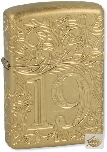 Zippo Armor Filigree, Premium-Feuerzeug in getrommeltem Gold-Messing