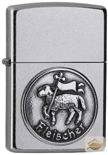 Zippo Feuerzeug Fleischer-Plakette, Street Chrome